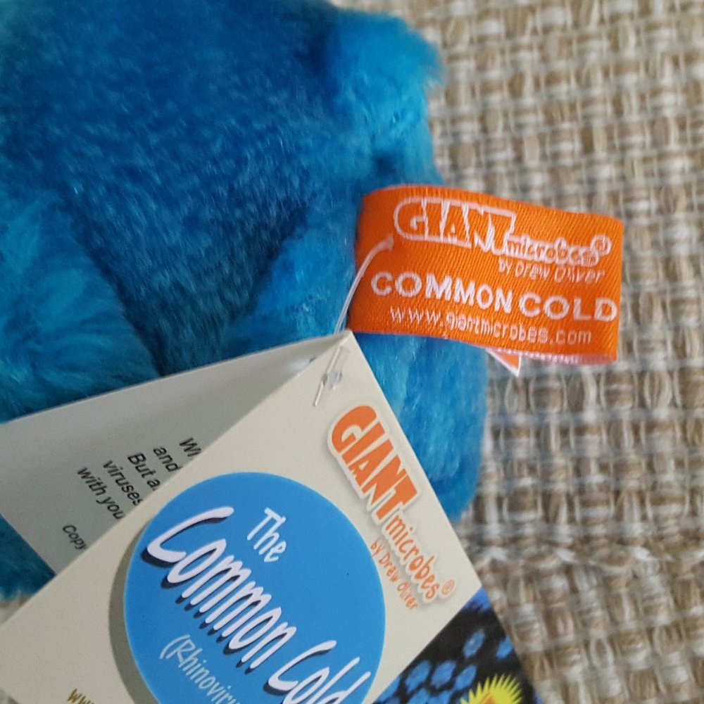 Giant Microbes Common Cold Rhinovirus 3.5"x4" Plush, DNA Laptop Sticker,… - Picture 9 of 16
